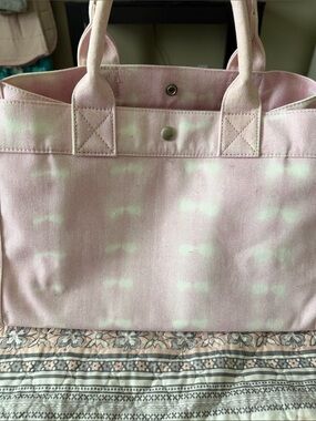 Pink Canvas Tote Bag - Unbranded